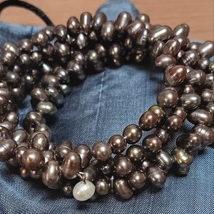 NWOT Freshwater Cultured Pearl Coil Bracelet